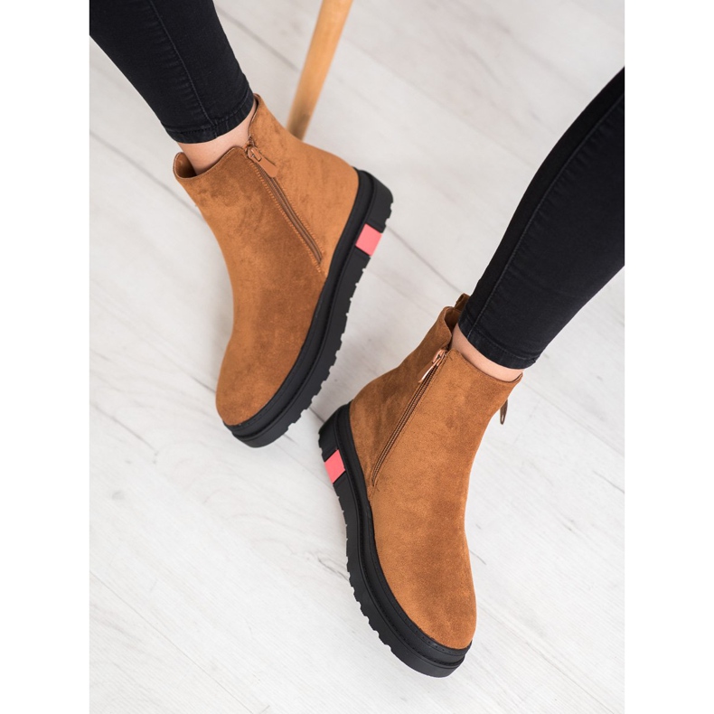 Seastar Saappaat mustalla alustalla ruskea 1