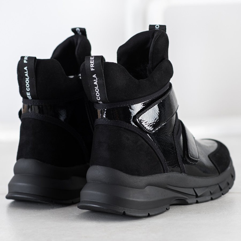 SHELOVET Talvisaappaat tarranauhalla musta 2