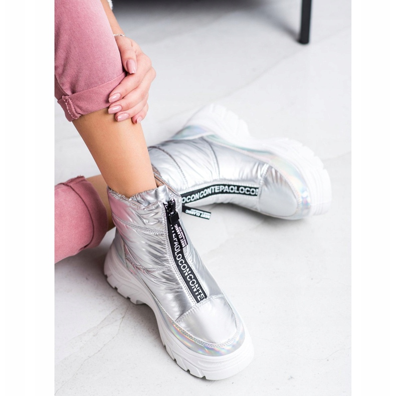 SHELOVET Lumisaappaat liukusäätimellä hopea 1