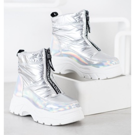 SHELOVET Lumisaappaat liukusäätimellä hopea 2