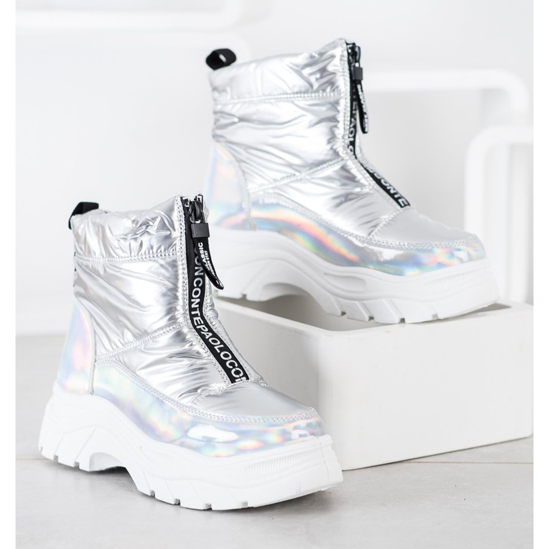 SHELOVET Lumisaappaat liukusäätimellä hopea 2