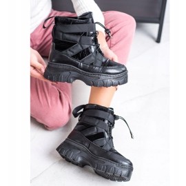 SHELOVET Mustat lumisaappaat lämpenevillä 2