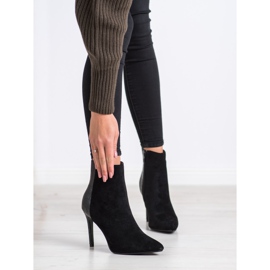 Small Swan Seksikäs Snake Print korkokengät musta 1