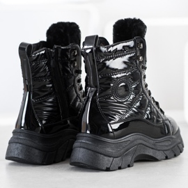 SHELOVET Muoti tikatut ansat musta 1