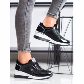 VINCEZA -nahkakengät musta 1