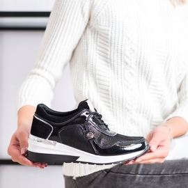 VINCEZA -nahkakengät musta 2