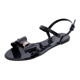 PT7-1 mustat kumiset sandaalit 1