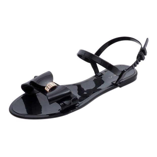 PT7-1 mustat kumiset sandaalit 1