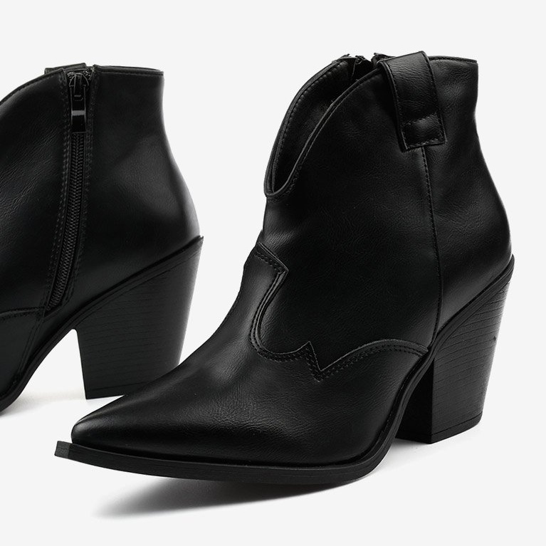 Naisten mustat Pretender -cowboy -saappaat 1