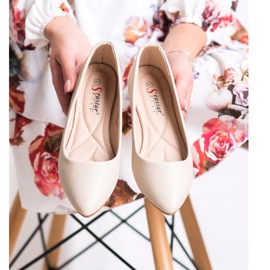 Seastar Beige Eco -nahkabaleriinit 1