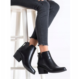 Kayla Mukavat eko-nahkaiset saappaat musta 1