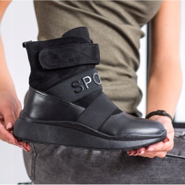 SHELOVET Lämpimät urheilukengät musta 2