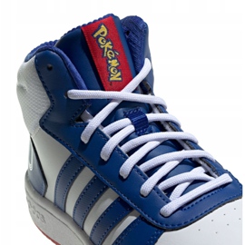 Adidas Hoops Mid 2.0 Jr FW3167 kengät valkoinen sininen 2