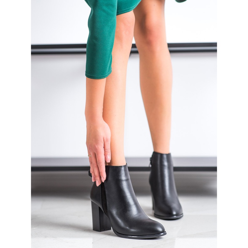 Cm Paris Tyylikkäät ekonahkasaappaat musta 1