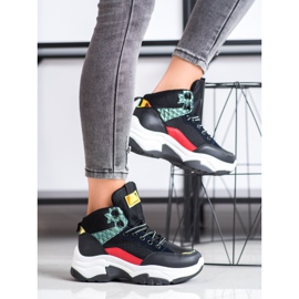 SHELOVET Värikkäät lenkkarit musta monivärinen 2