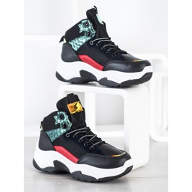 SHELOVET Värikkäät lenkkarit musta monivärinen 1