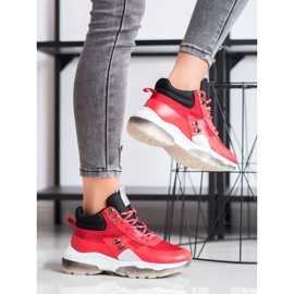 SHELOVET Muoti punaiset lenkkarit musta punainen 1