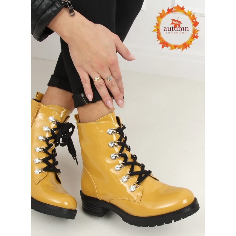 Keltaiset lakatut saappaat 7982-PA Yellow keltainen 2