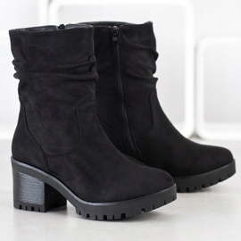 Flyfor Saappaat, joissa röyhelöiset päälliset musta 1