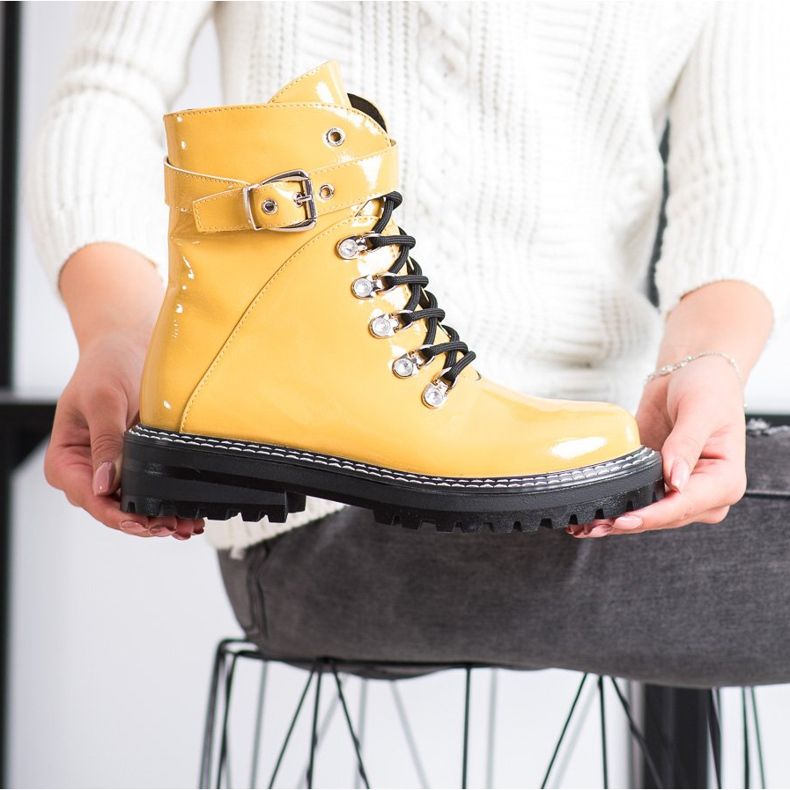 SDS Muodikkaita lakattuja ankkureita keltainen 2