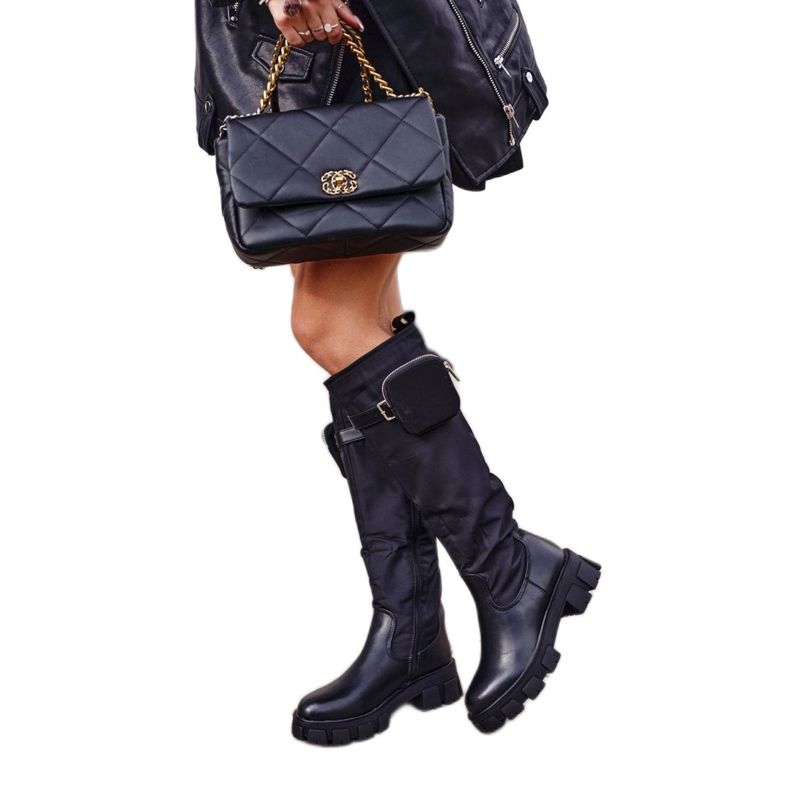 PS1 Mustat Remy naisten saappaat munuaisella 2