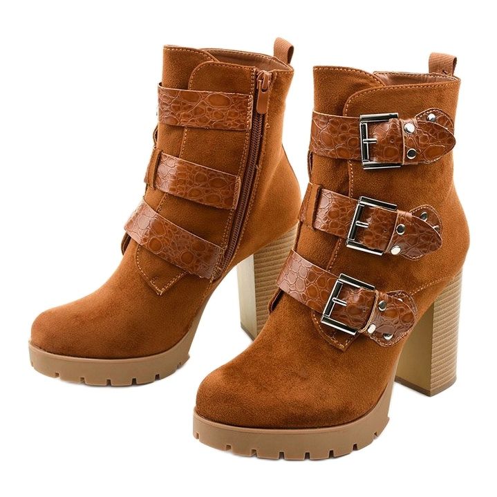 Ruskeat mokkanahkaiset nilkkurit Lilybank -pylväässä 2