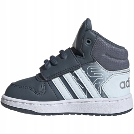 Adidas Hoops Mid 2.0 I harmaa FW4925 lasten kengät 1