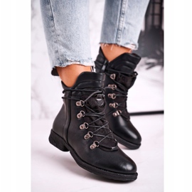 Naisten mustat lämpimät saappaat, joissa on kuutiometriä zirkonia Gisele 1