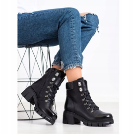 Ideal Shoes Eco -nahkatyöntekijät musta 2