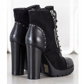 Kayla Kivisaappaat korkokengissä musta 2