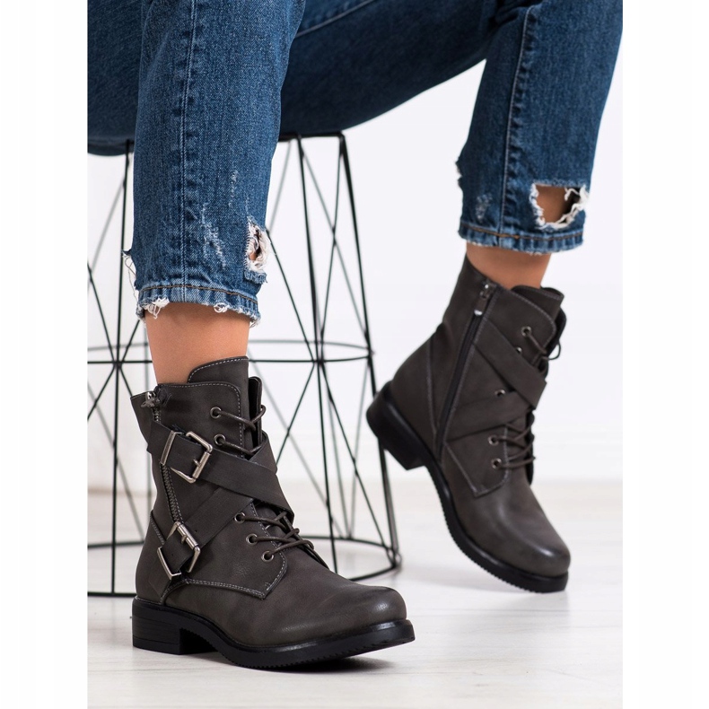 Kayla Klassiset työntekijät soljilla harmaa 1