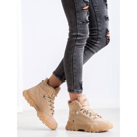 Kylie Trappers lampaannahkaa beige 2