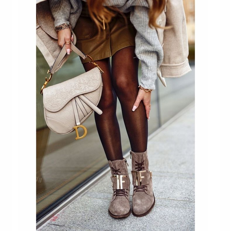 Naisten saappaat Nicole Suede Vaaleanruskea 2591 2