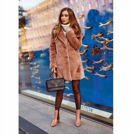 FG1 Naisten saappaat kantapäässä Pink Good Vibes vaaleanpunainen 1