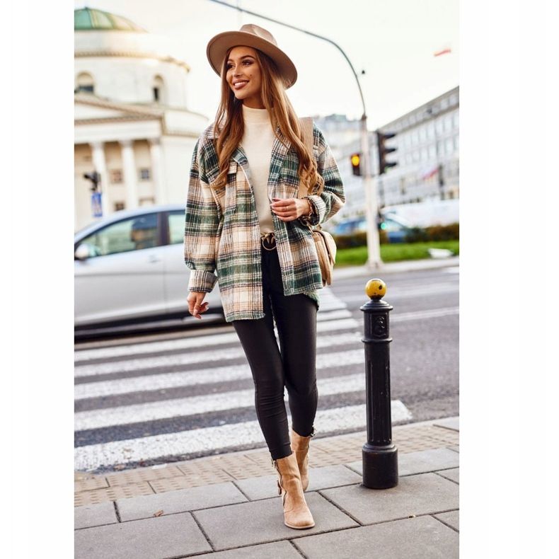 MSMG Naisten saappaat kantapäässä Suede Beige Anabelle 2