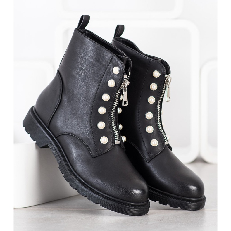 Super Mode Työntekijät vetoketjulla musta 1