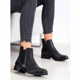 Kayla Casual Snake Print saappaat musta 1