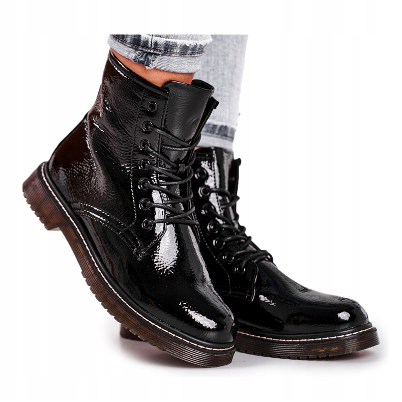 Mustat kiiltonahkakengät Evento 20DZ23-3216 Marita 2