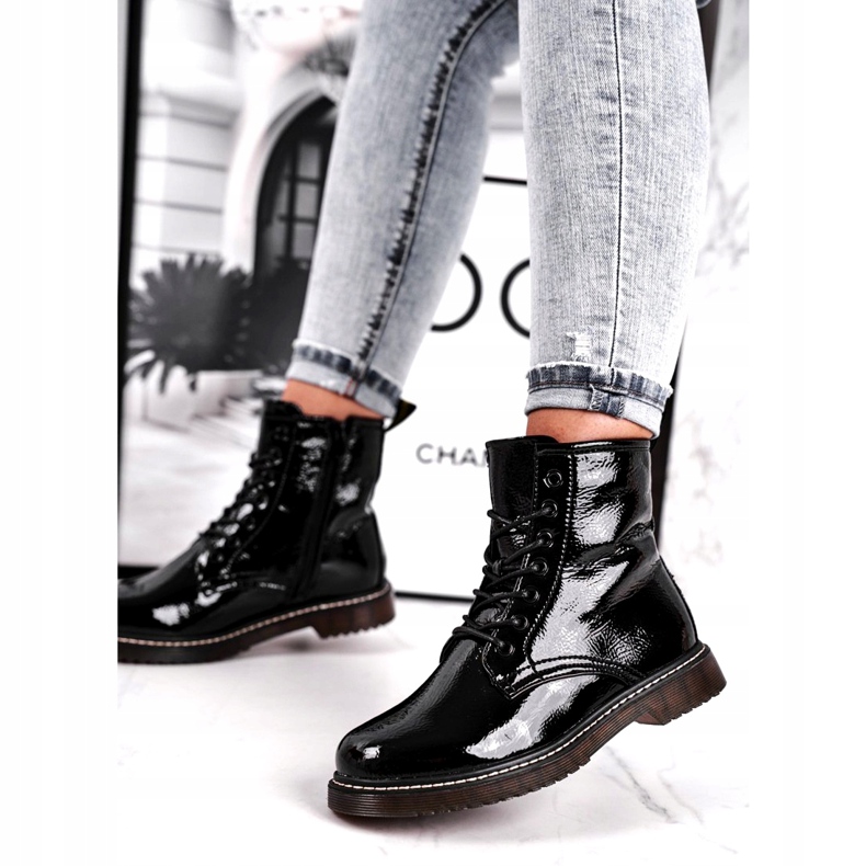 Mustat kiiltonahkakengät Evento 20DZ23-3216 Marita 1