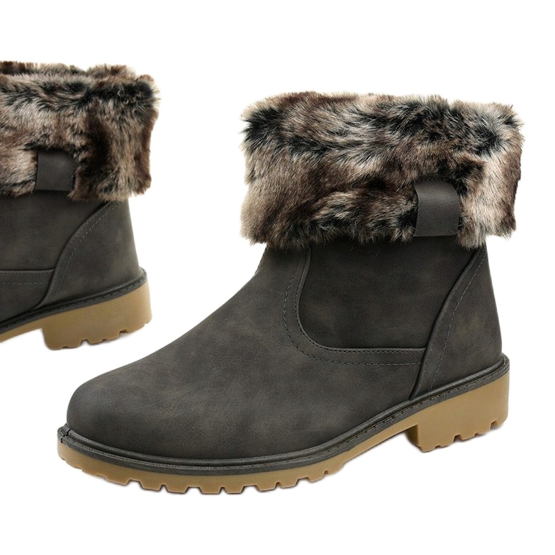 Giserellen harmaat naisten eristetyt saappaat 1