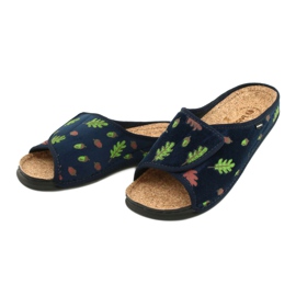 Inblu naisten kengät 155D115 laivastonsininen vihreä 3