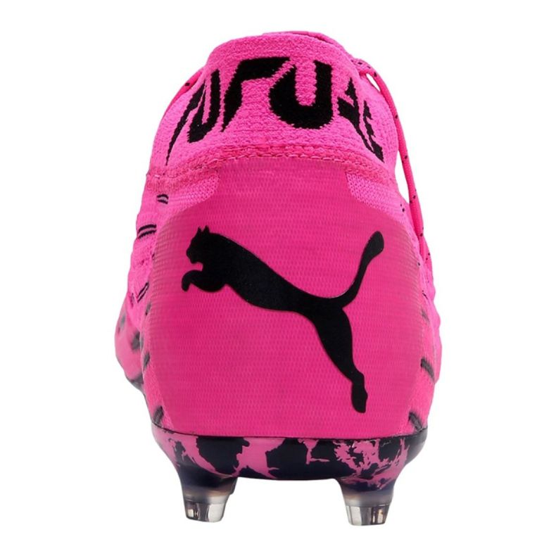 Puma Future 6.1 Netfit Fg / Ag M 106179-03 jalkapallokengät pinkki, musta vaaleanpunainen 1