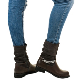 Harmaat litteät nilkkurit, joissa on Petgell -vetoketju 2