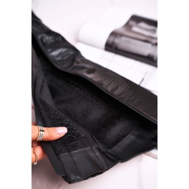 HAN Naisten saappaat kantapäässä musta korkeampi 3