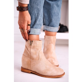 FG1 Naisten nilkkurit Suede Beige Vanya 1