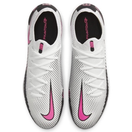 Nike Phantom Gt Pro Fg CK8451 160 jalkapallokengät valkoinen, musta, pinkki valkoinen 1