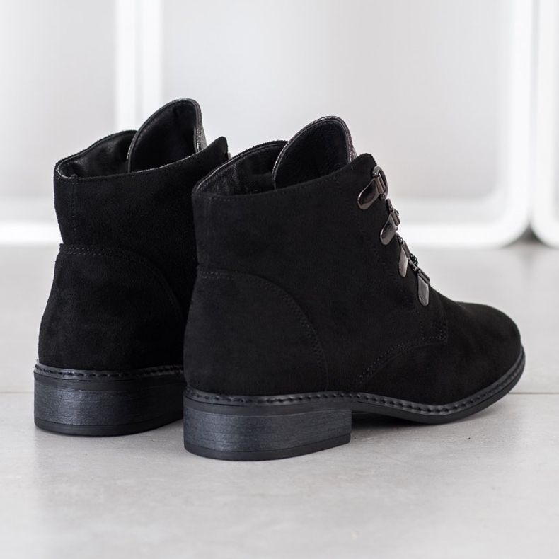 Goodin Tyylikkäät nauhakengät musta hopea 1