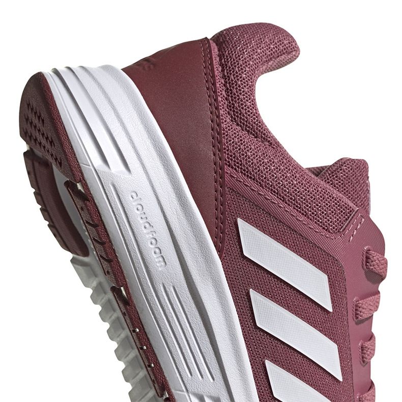 Naisten juoksukengät adidas Galaxy 5 burgundy FW6124 valkoinen punainen 3