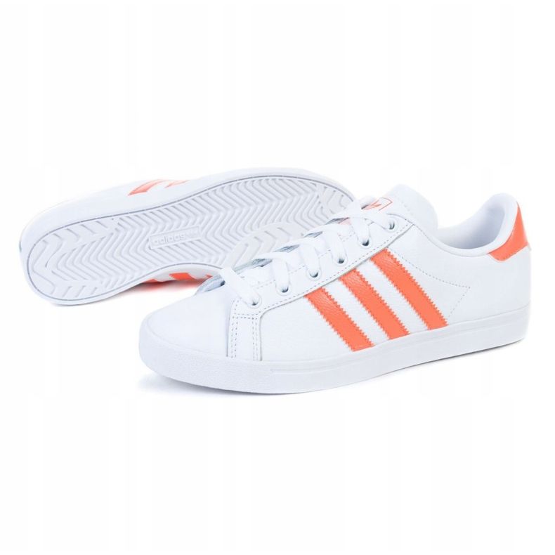 Kengät adidas Coast Star W EE6202 valkoinen oranssi 1
