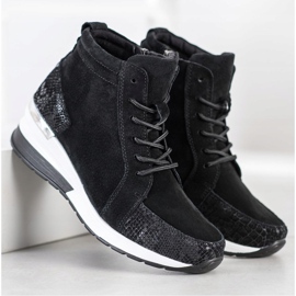 Filippo Nahkaiset nahkasaappaat musta 1